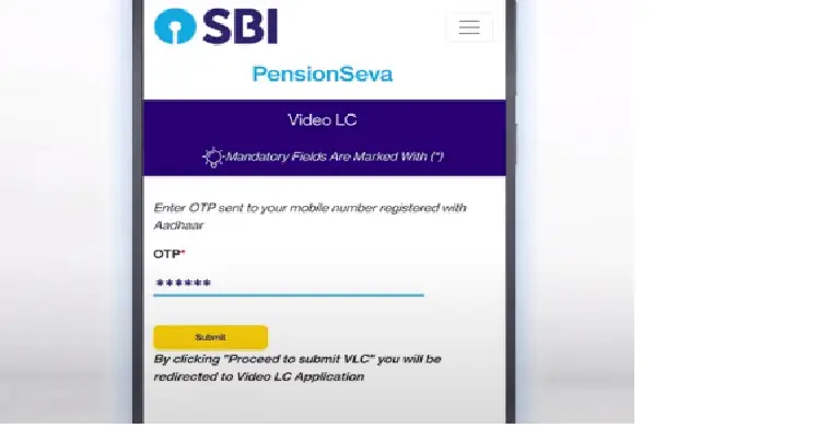 Life certificate form for pensioners sbi online submit